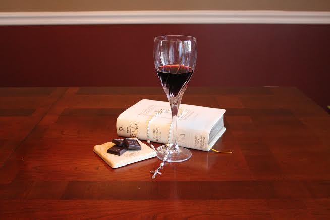 prayerwinechocolate